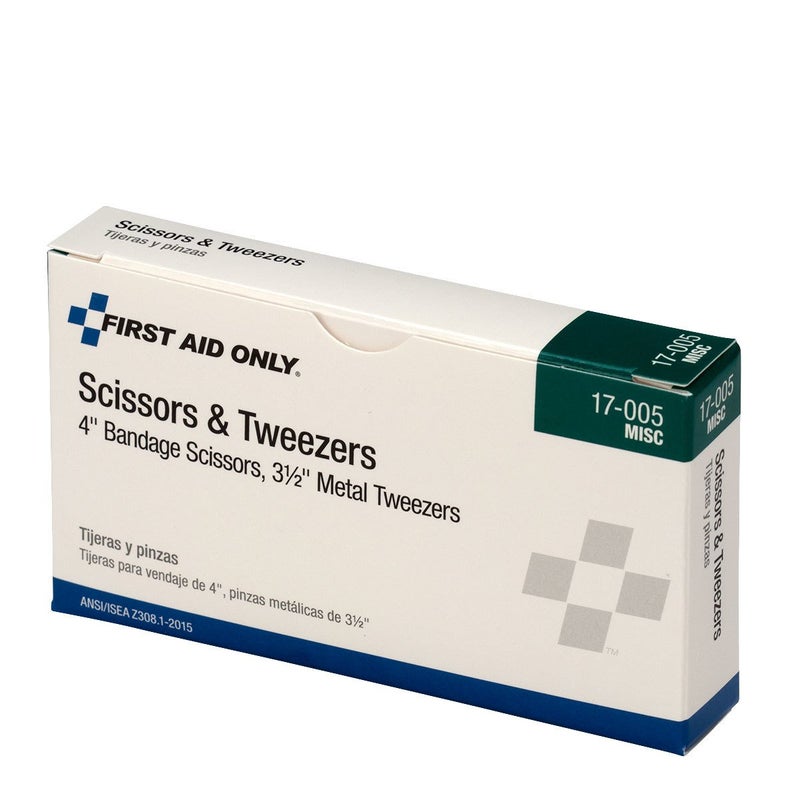 First Aid Only 17-005 Bandage Scissors and Forceps Tweezers Set for First Aid and More - Image 4